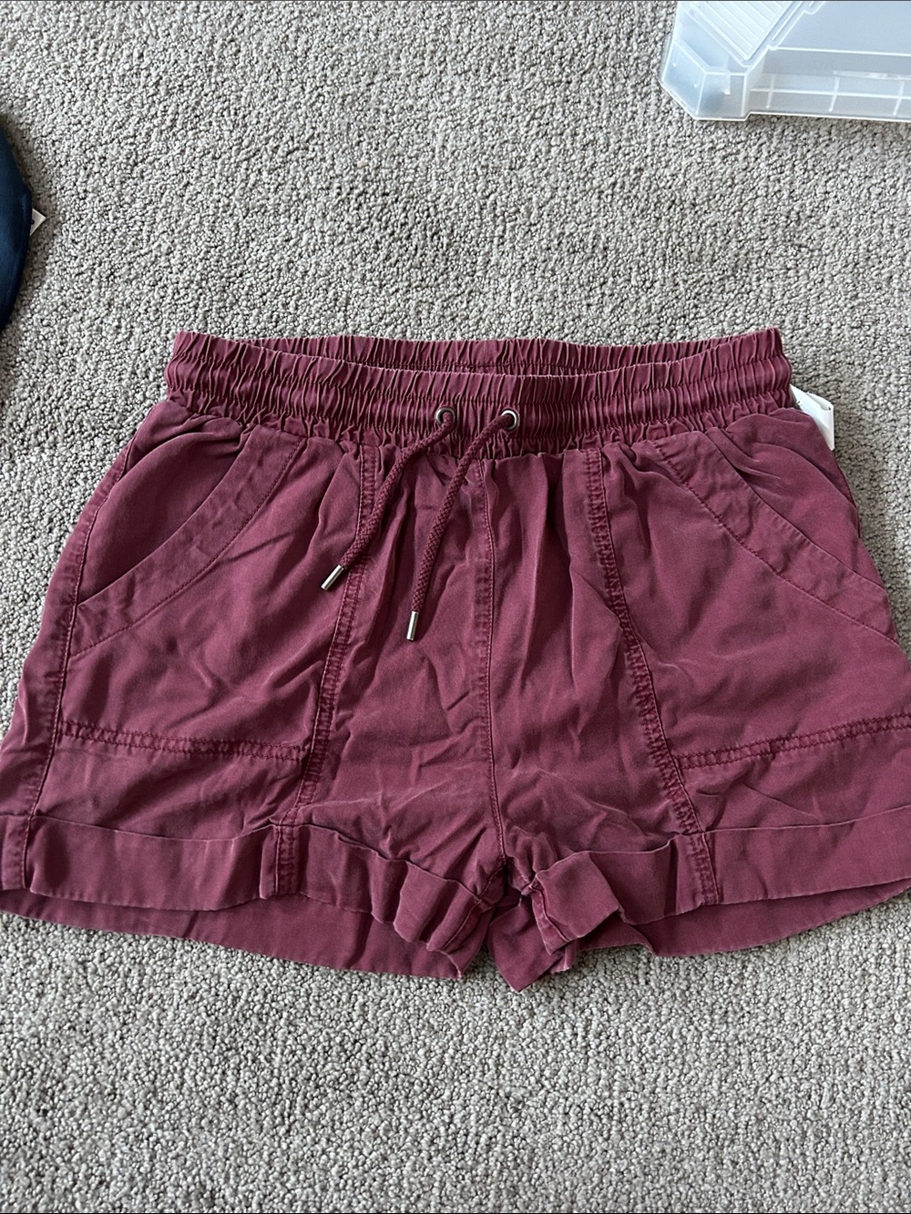 Universal Thread Women's Maroon Drawstring Athletic Shorts